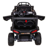 Buggy UTV Terenówka dla dzieci Czarny + Pilot + Bagażnik + Wolny Start + EVA + MP3 LED
